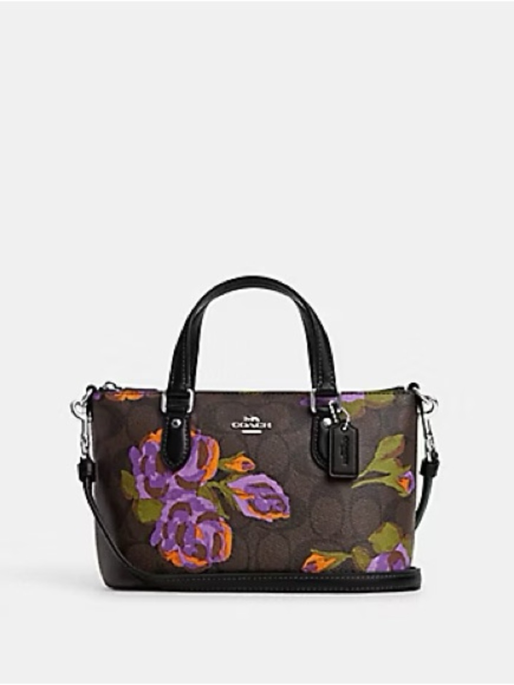 NWOT Coach Mini Gallery Crossbody Rose Print CL657